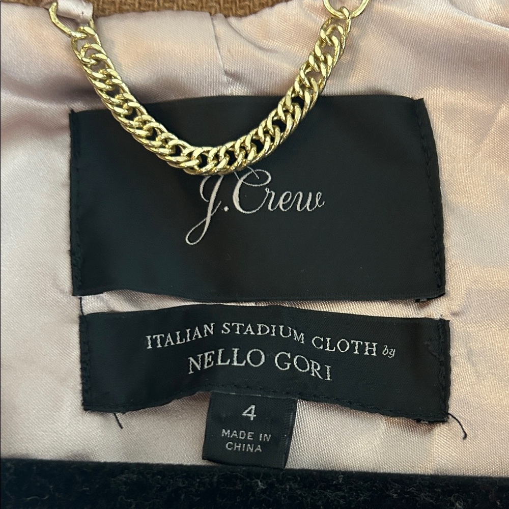 J. Crew Italian Stadium Cloth Wool Coat - Picture 4 of 11